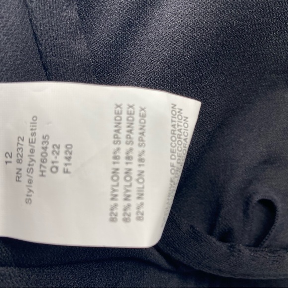 ISLAND ESCAPE WOMEN'S PRINTED COSTA RICA UNDERWIRE BIKINI TOP SWIMSUIT BLACK NEW - Picture 3 of 8